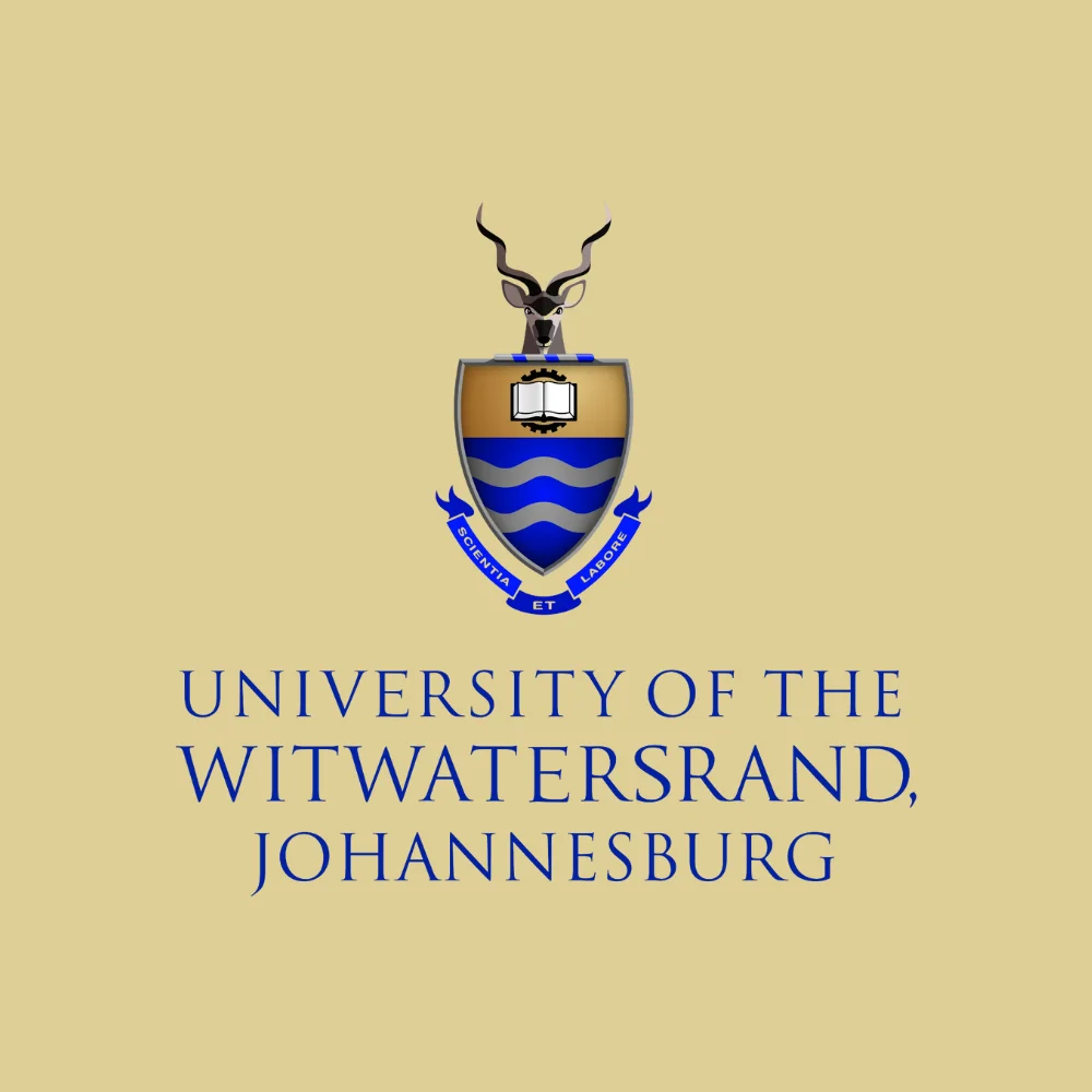 University of the Witwatersrand, Johannesburg logo featuring a kudu crest and shield on gold.